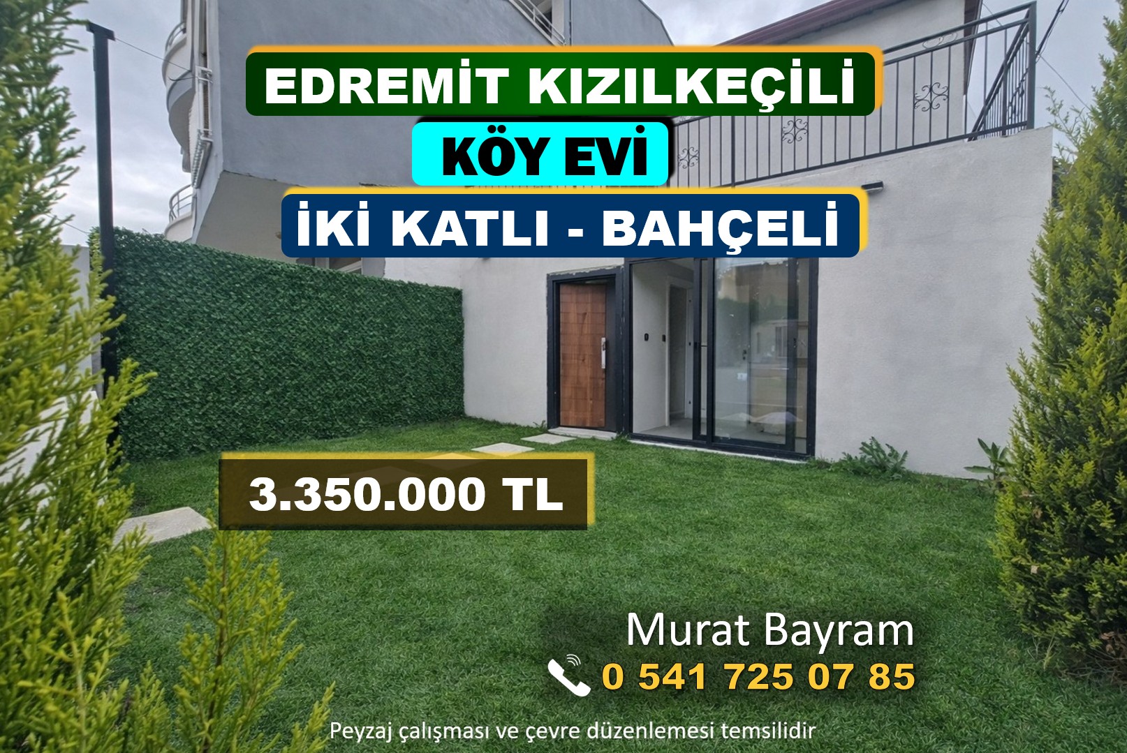 EDREMİT KIZILKEÇİLİ KÖYÜ’NDE SATILIK BAHÇELİ KÖY EVİ 150426 NO:5001