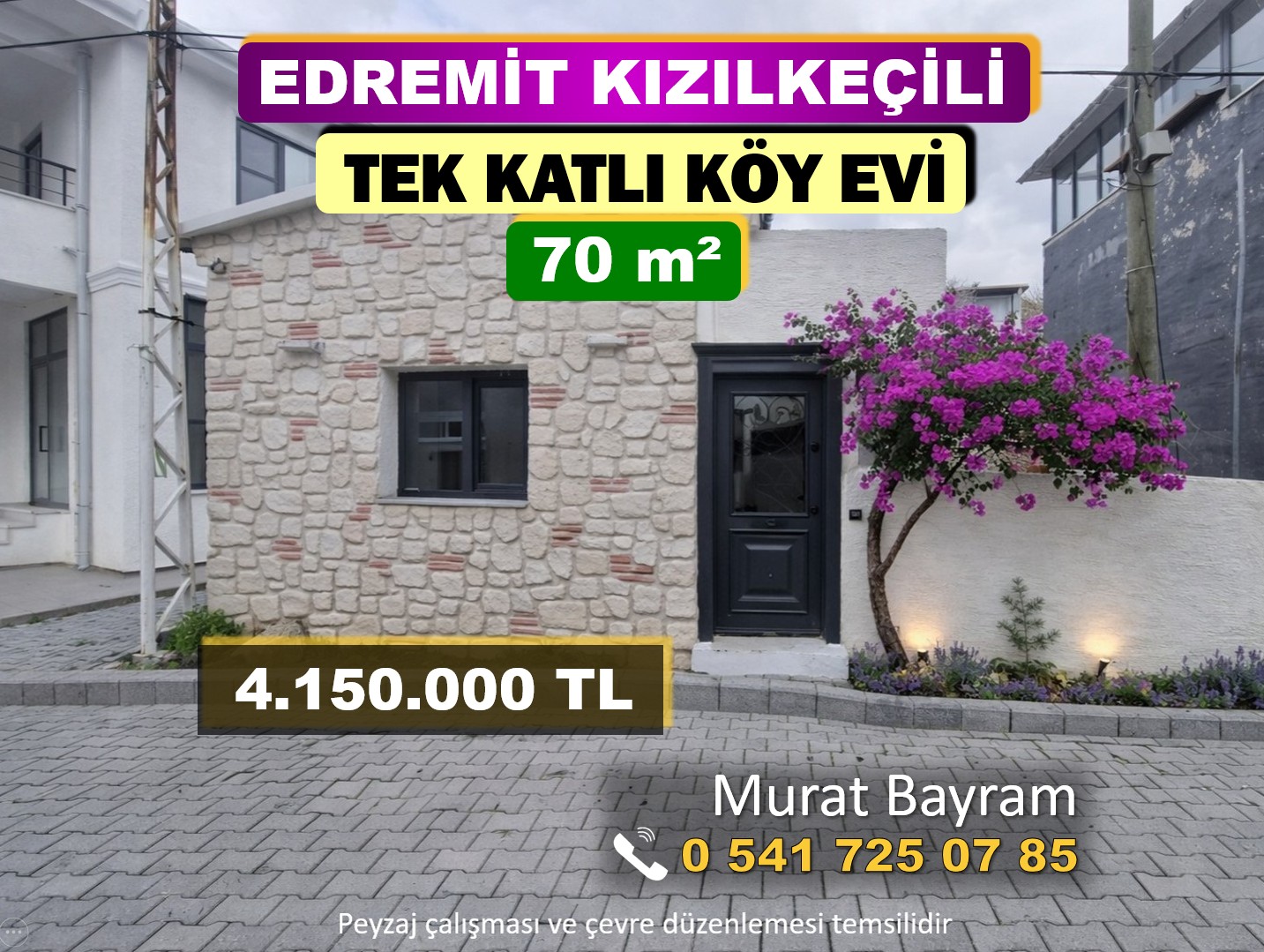 EDREMİT KIZILKEÇİLİ KÖYÜ SATILIK LÜKS TEK KATLI KÖY EVİ 150426 NO:5002
