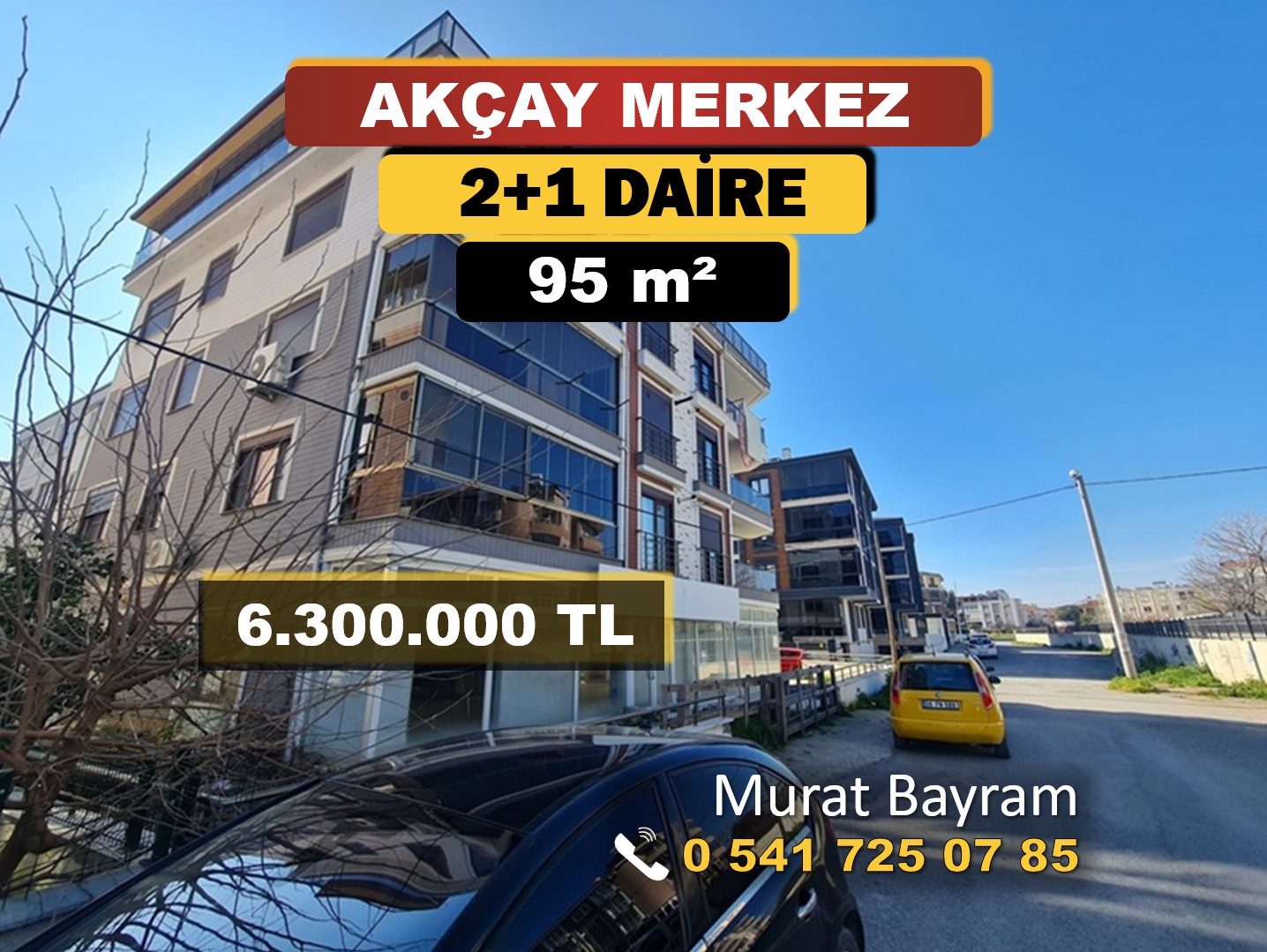 AKÇAY MERKEZ İKİZÇAY’DA SATILIK EBEVEYN BANYOLU 2+1 DAİRE