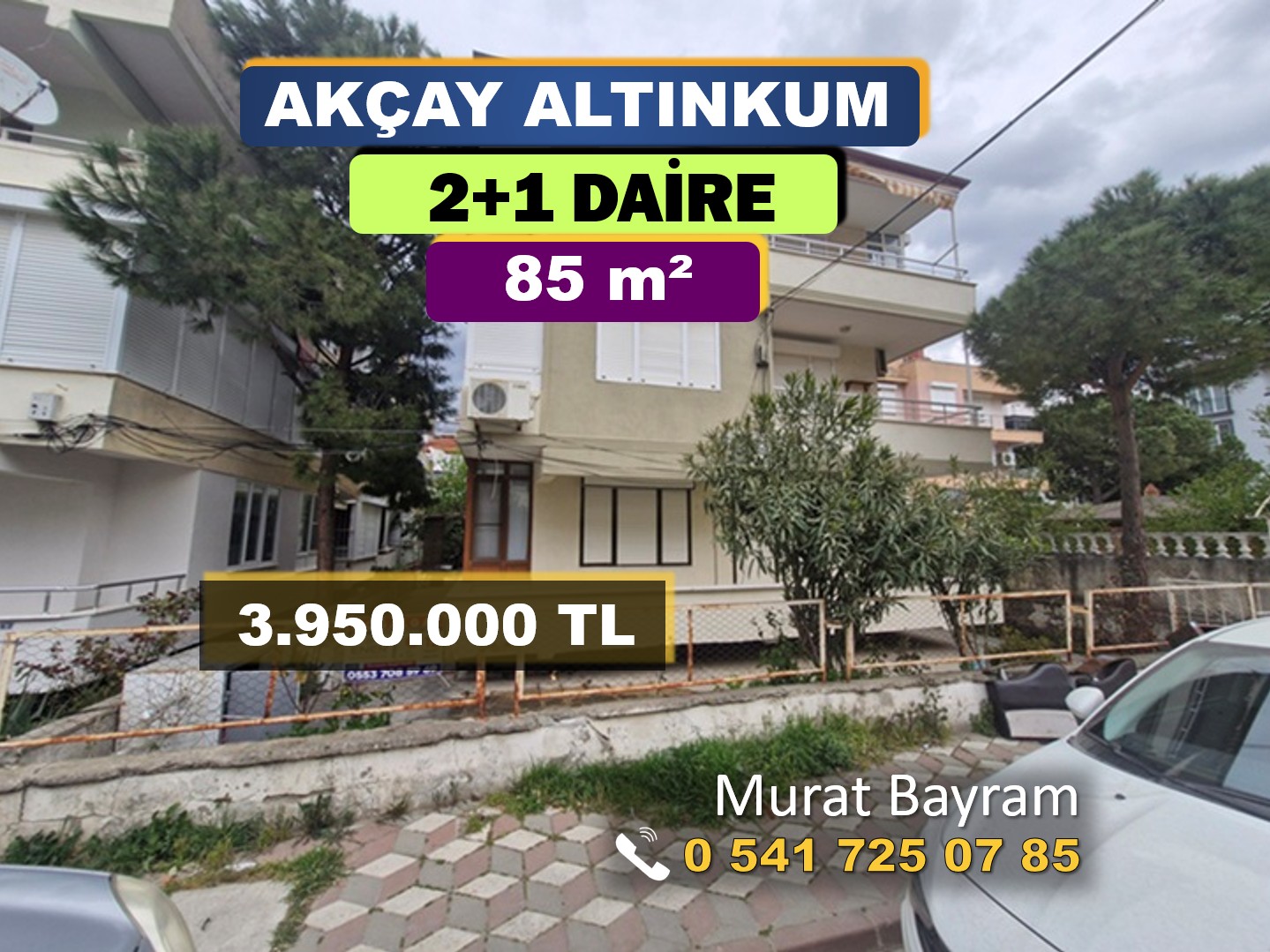 AKÇAY ALTINKUM BAHÇE KULLANIMLI 2+1 DAİRE